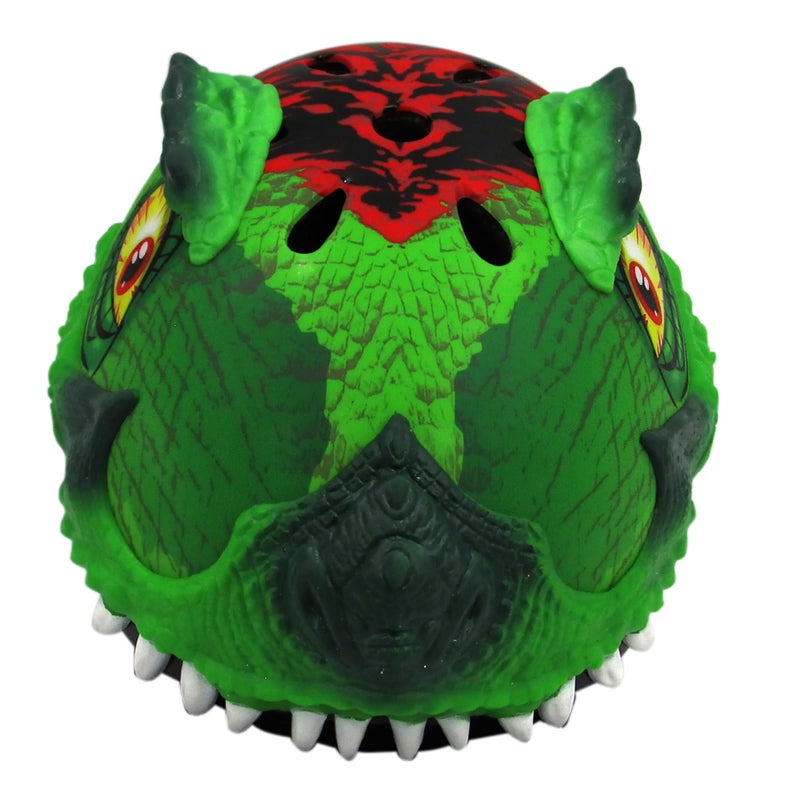 Raskullz 2015 Boy's T-Rex Awesome 5+ Kids/Youth Bicycle Helmet (Green - 50-54cm) - Image 2